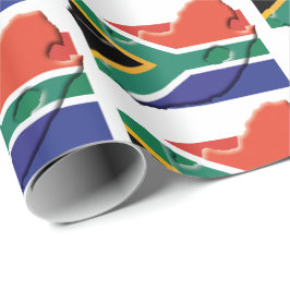 Papel De Presente BANDEIRA DA ÁFRICA DO SUL | Mzansi | África do Sul