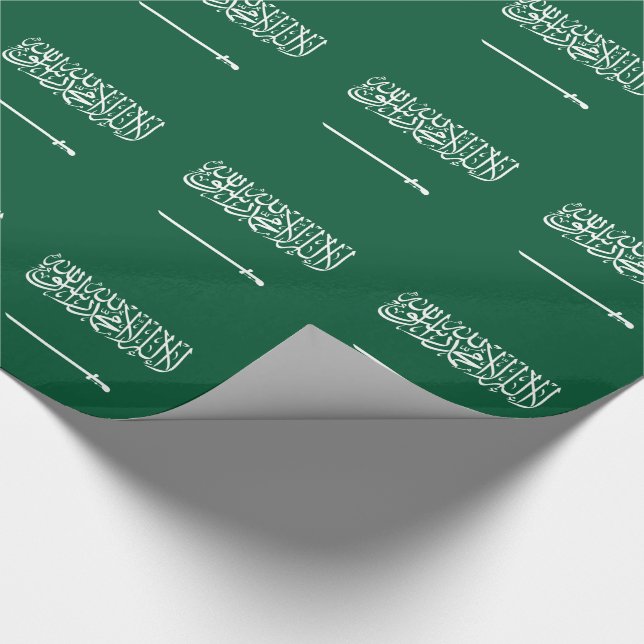 Papel De Presente Bandeira da Arábia Saudita (Ponta)