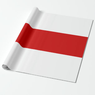 Papel De Presente Bandeira da Bielorrússia (Vermelha e Branca)