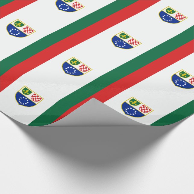 Papel De Presente Bandeira da Bósnia-Herzegovina (Ponta)