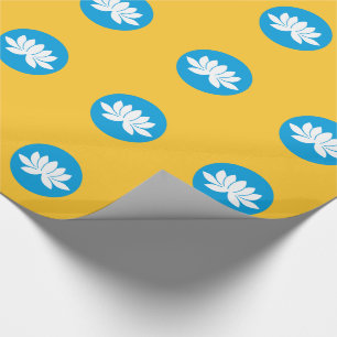 Papel De Presente Bandeira da Calmúquia