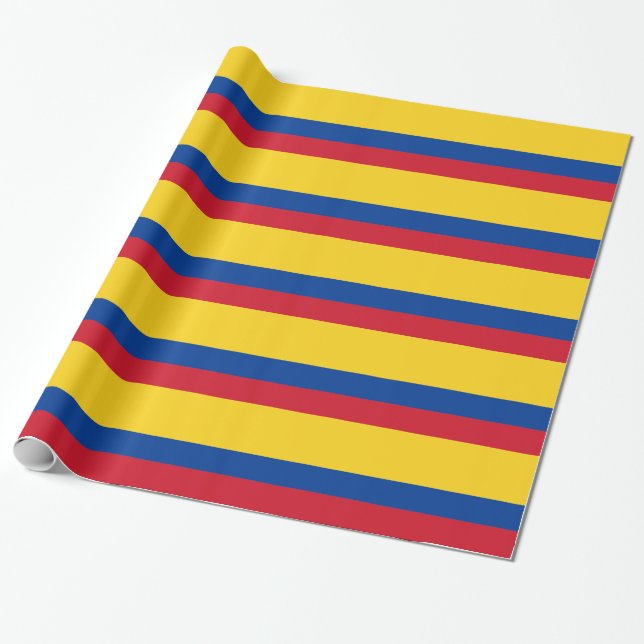 Papel De Presente Bandeira da Colômbia (Desenrolado)