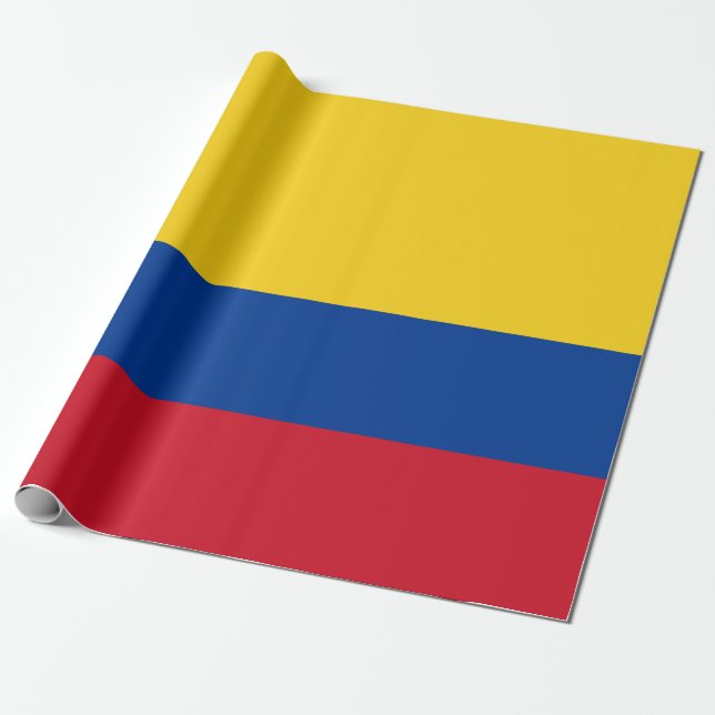 Papel De Presente Bandeira da Colômbia (Desenrolado)