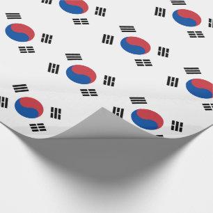 Papel De Presente Bandeira da Coreia do Sul