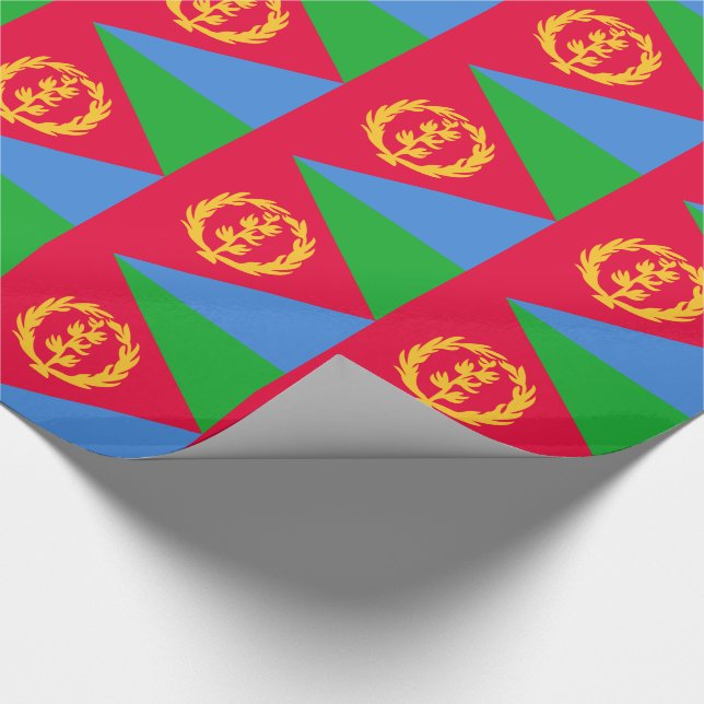 Papel De Presente Bandeira da Eritreia (Ponta)