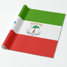 Papel De Presente Bandeira da Guiné Equatorial (África)