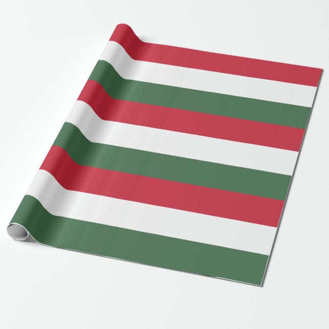 Papel De Presente Bandeira da Hungria (Desenrolado)