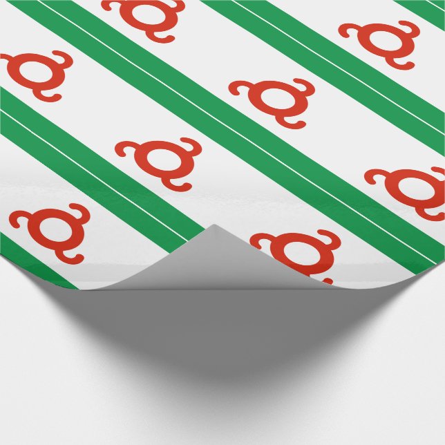 Papel De Presente Bandeira da Ingushetia (Ponta)