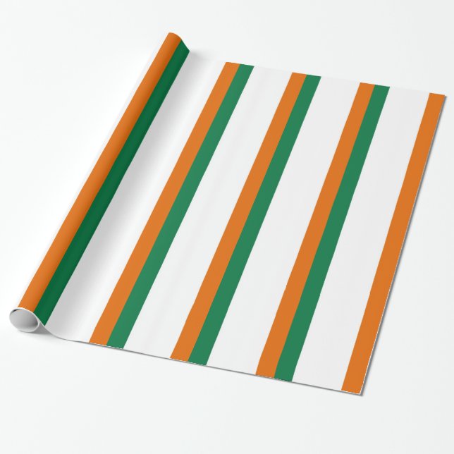 Papel De Presente Bandeira da Irlanda (Desenrolado)