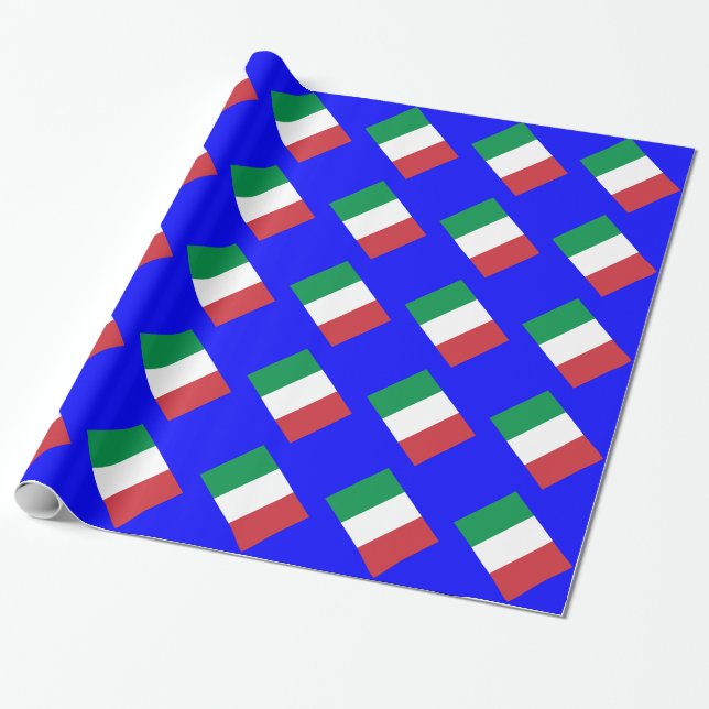 Papel De Presente Bandeira da Itália (Desenrolado)