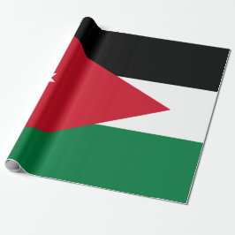 Papel De Presente Bandeira da Jordânia