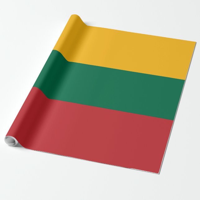 Papel De Presente Bandeira da Lituânia (Desenrolado)