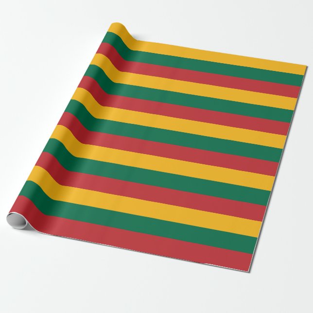 Papel De Presente Bandeira da Lituânia (Desenrolado)