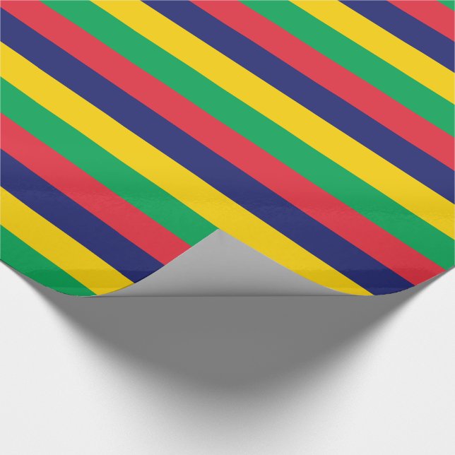 Papel De Presente Bandeira da Maurícia (Ponta)
