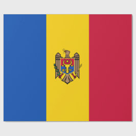 Papel De Presente Bandeira da Moldávia