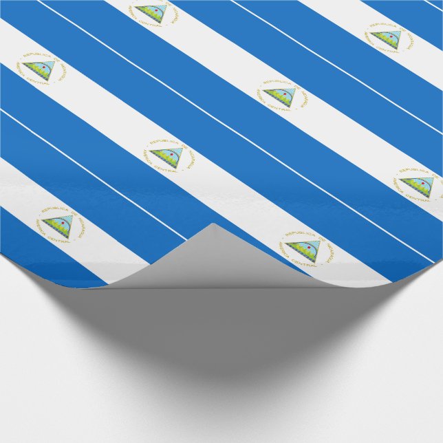 Papel De Presente Bandeira da Nicarágua (Ponta)