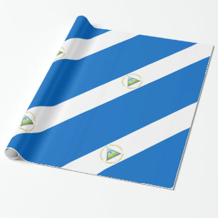 Papel De Presente Bandeira da Nicarágua