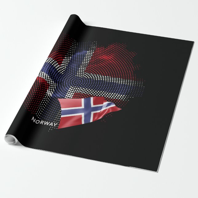 Papel De Presente bandeira da Noruega (Desenrolado)