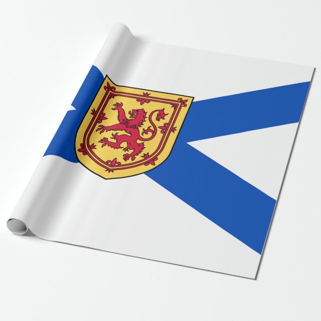 Papel De Presente Bandeira da Nova Escócia (Província do Canadá) (Desenrolado)