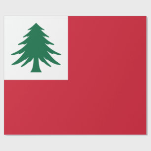 Papel De Presente Bandeira da Nova Inglaterra
