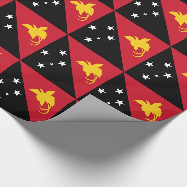 Papel De Presente Bandeira da Papua-Nova Guiné (Ponta)
