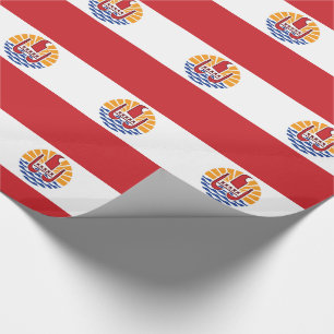Papel De Presente Bandeira da Polinésia Francesa