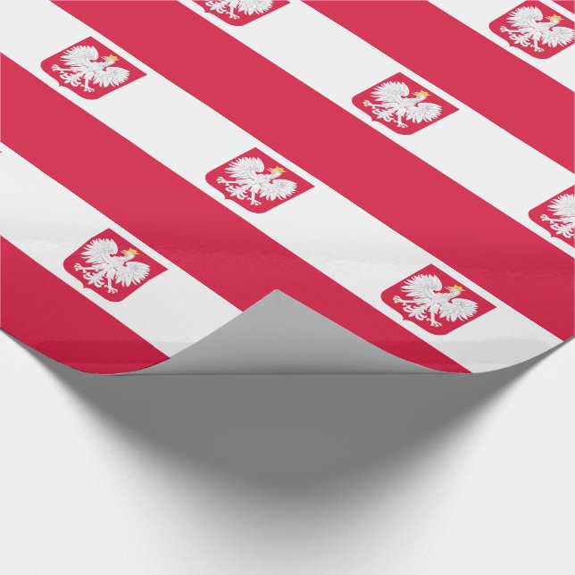 Papel De Presente Bandeira da Polônia (Ponta)