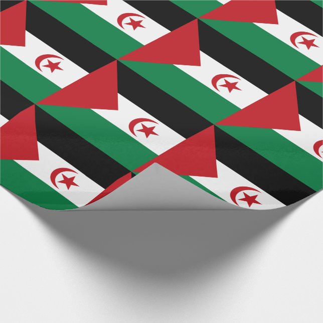 Papel De Presente Bandeira da República Árabe Saaraui Democrática (Ponta)