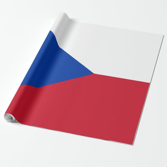 Papel De Presente bandeira da República Tcheca (Desenrolado)