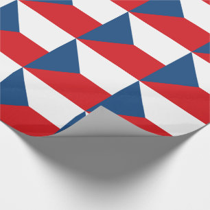 Papel De Presente Bandeira da República Tcheca