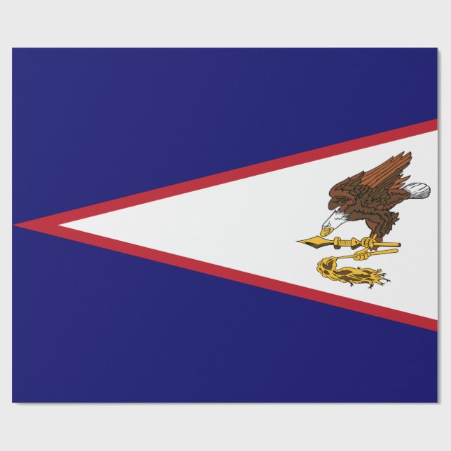 Papel De Presente Bandeira da Samoa Americana (Aberto)