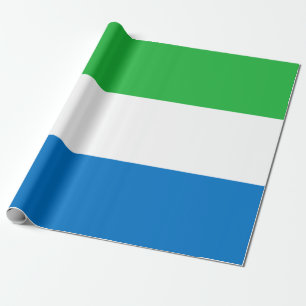 Papel De Presente Bandeira da Serra Leoa