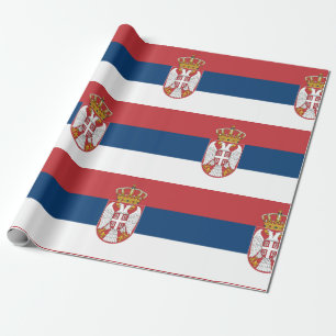 Papel De Presente Bandeira da Sérvia