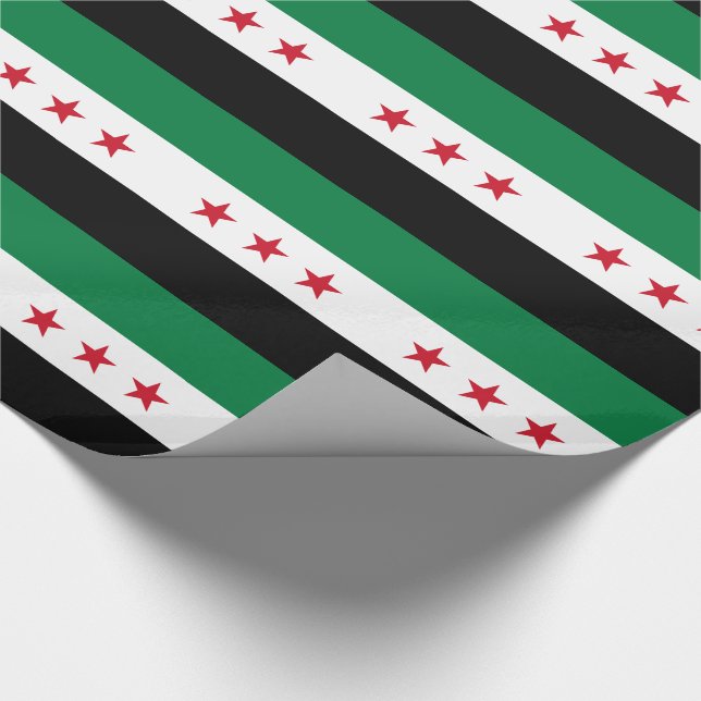 Papel De Presente Bandeira da Síria (Ponta)