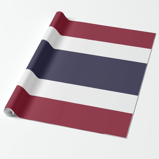 Papel De Presente Bandeira da Tailândia (Desenrolado)