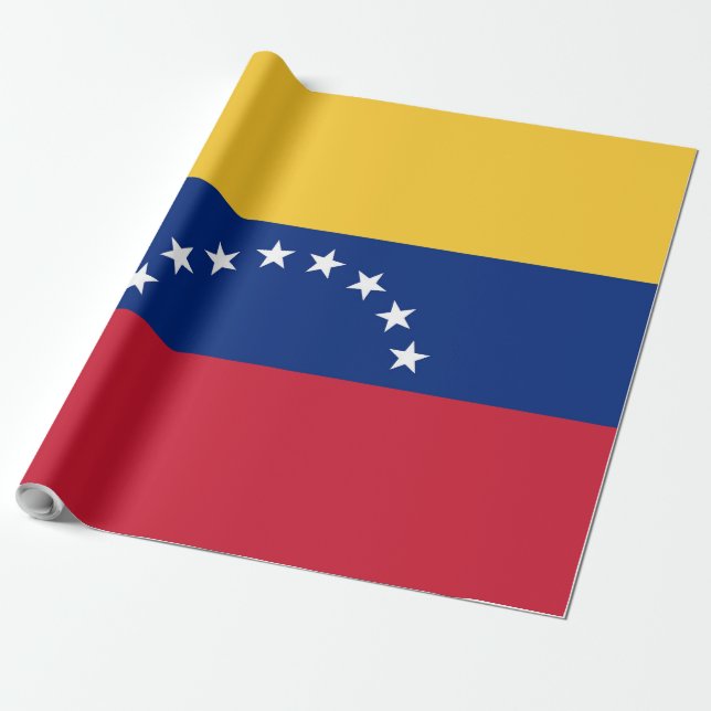 Papel De Presente Bandeira da Venezuela (Desenrolado)