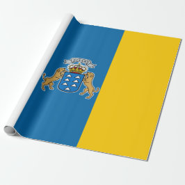 Papel De Presente Bandeira das Canárias (Canárias) (Canárias, Espanh