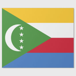 Papel De Presente Bandeira das Comores