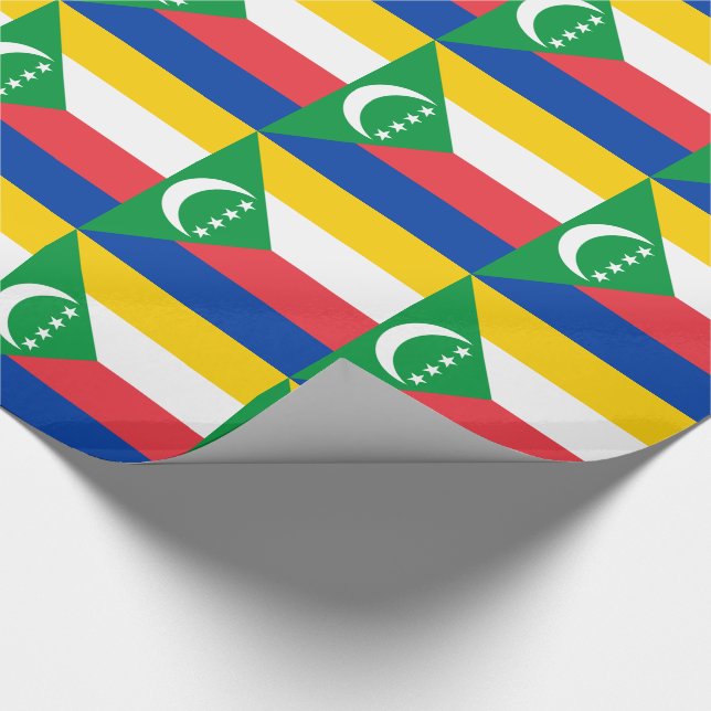Papel De Presente Bandeira das Comores (Ponta)