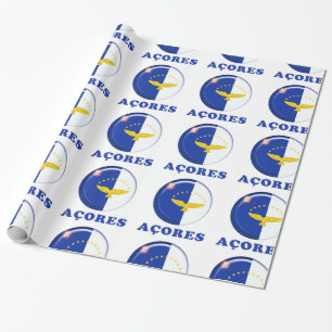 Papel De Presente Bandeira das ilhas Açores