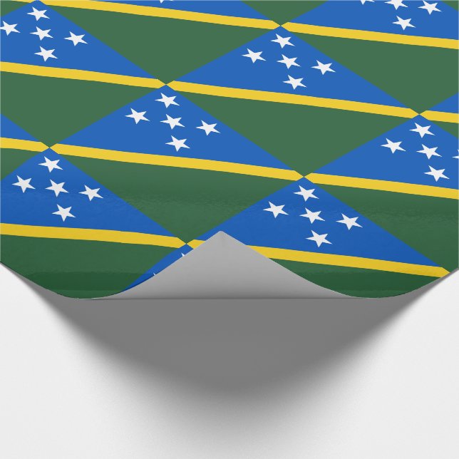 Papel De Presente Bandeira das Ilhas Salomão (Ponta)