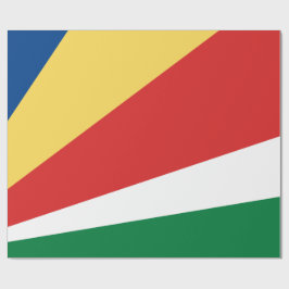 Papel De Presente Bandeira das Seychelles