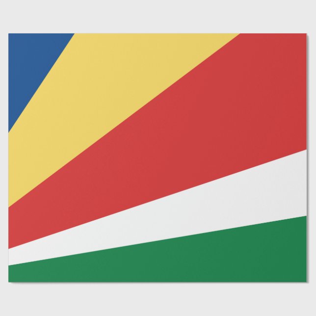 Papel De Presente Bandeira das Seychelles (Aberto)