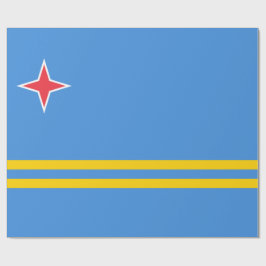 Papel De Presente Bandeira de Aruba