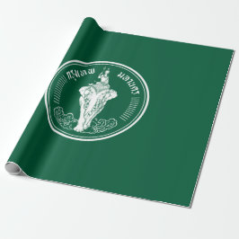 Papel De Presente Bandeira de Bangkok (Cidade da Capital Tailandesa)