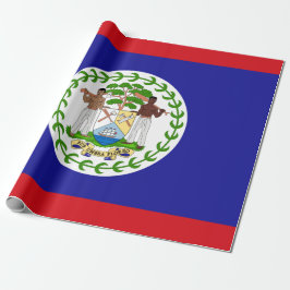 Papel De Presente Bandeira de Belize