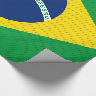 Papel De Presente Bandeira de Brasil