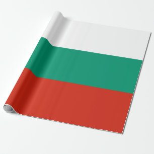 Papel De Presente Bandeira de Bulgária ou de búlgaro
