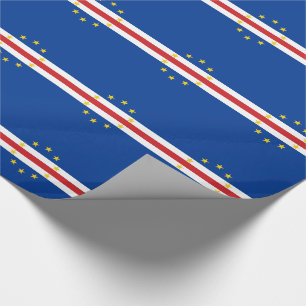 Papel De Presente Bandeira de Cabo Verde