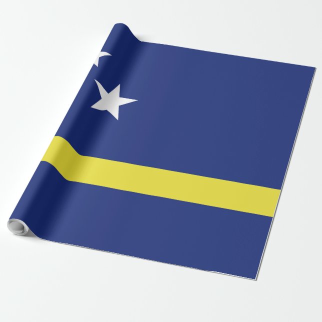 Papel De Presente bandeira de Curaçao (Desenrolado)